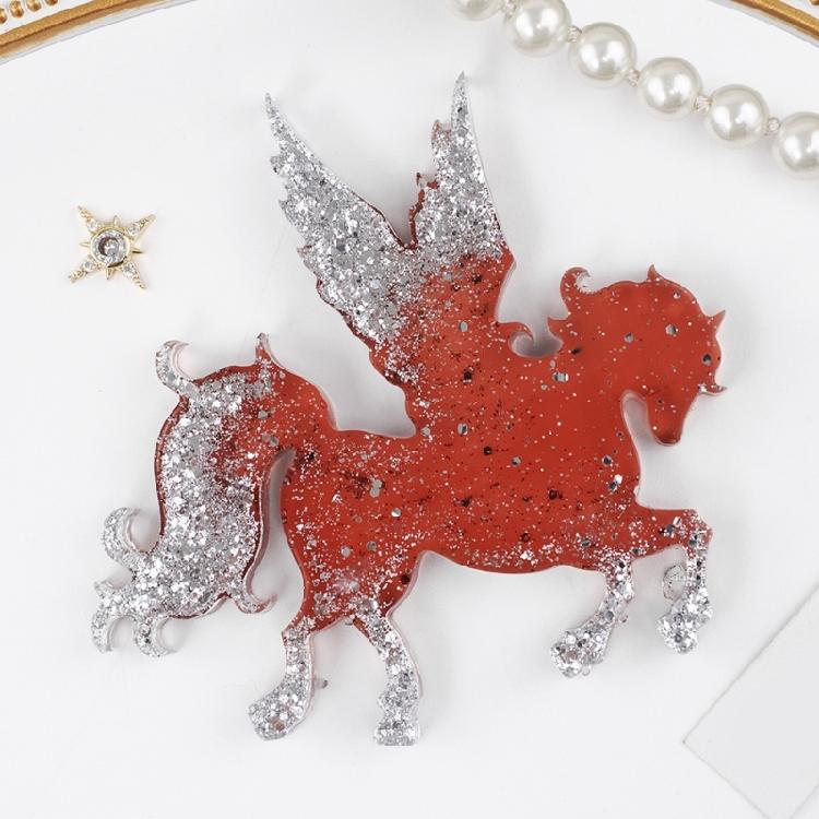 Perfect Silicone Jewelry Mold for Resin Crafting Swan Pegasus Horse Carriage Designs Holiday Ornaments and Easy Use