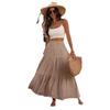 2024 Spring & Autumn Women's Patchwork Long Dress Midi Skirt