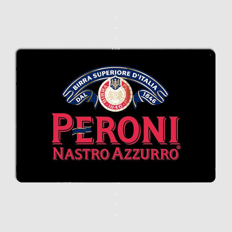 Migliore Bevanda Peroni Nastro Azzurro Italia Poster Pub Retrò Segno Metallico Bar Personalizzato Interno Parete Stanza Decorazione Latta Decorazione Casa