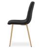 Turin Chair - Black Velvet / Wood Color Legs X 4