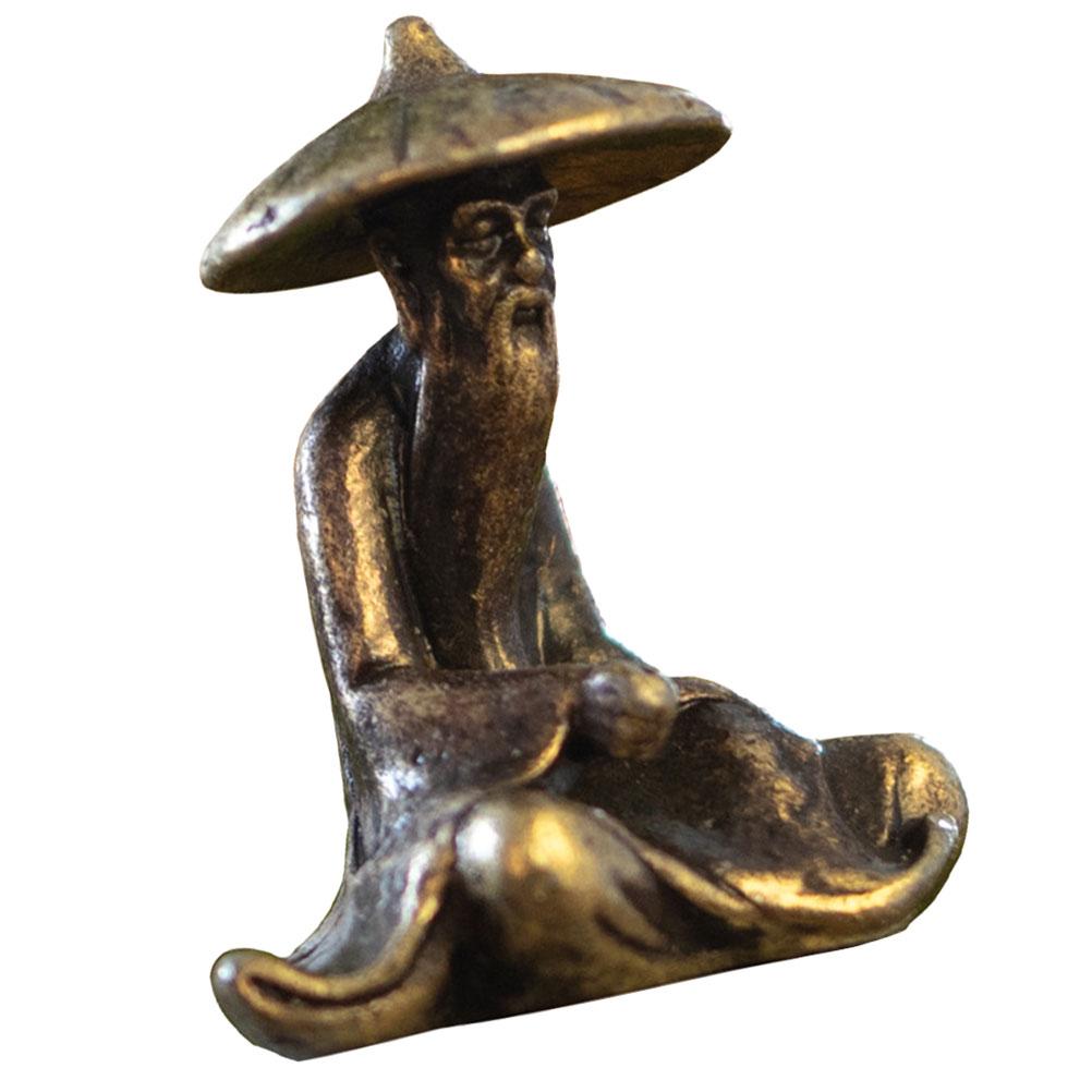 

Mini Fish Tank Figurine Garden Fisherman Statue Fisherman Figurine Outdoor Sculpture Lawn Office Home Desktop Ornaments 1.7x1.4cm