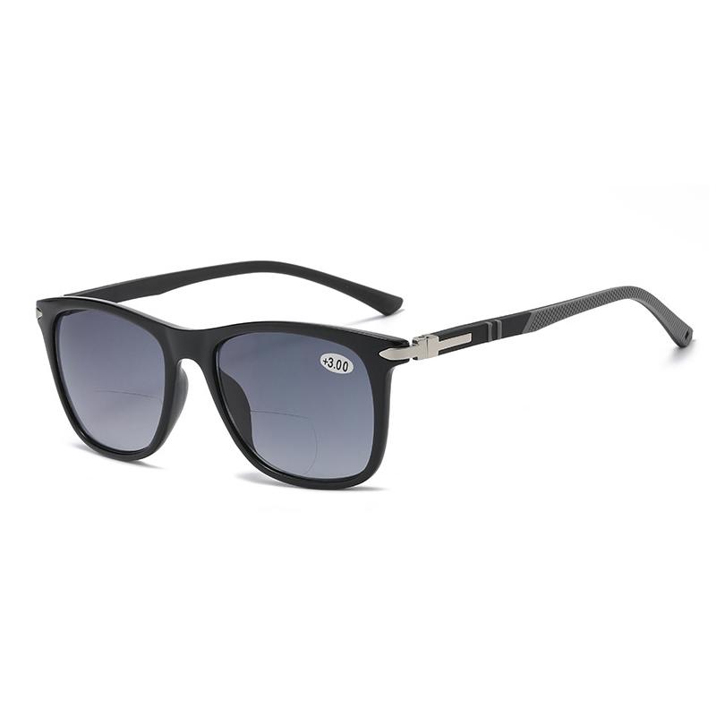 New TR90 Anti-Blue Ray Bifocal Reading Glasses Unisex Ultra-light Driving Sport Outdoor Sunglasses Finished Prescription Eyewear