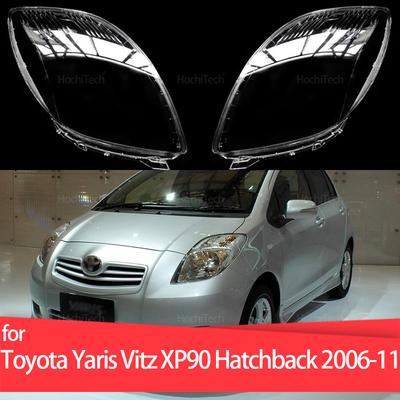 Osłona Reflektora Samochodowego Klosz Reflektora Szklana Osłona Klosz Jasna Powłoka Osłony Kloszy dla Toyota Yaris Vitz XP90 Hatchback 2006-2011