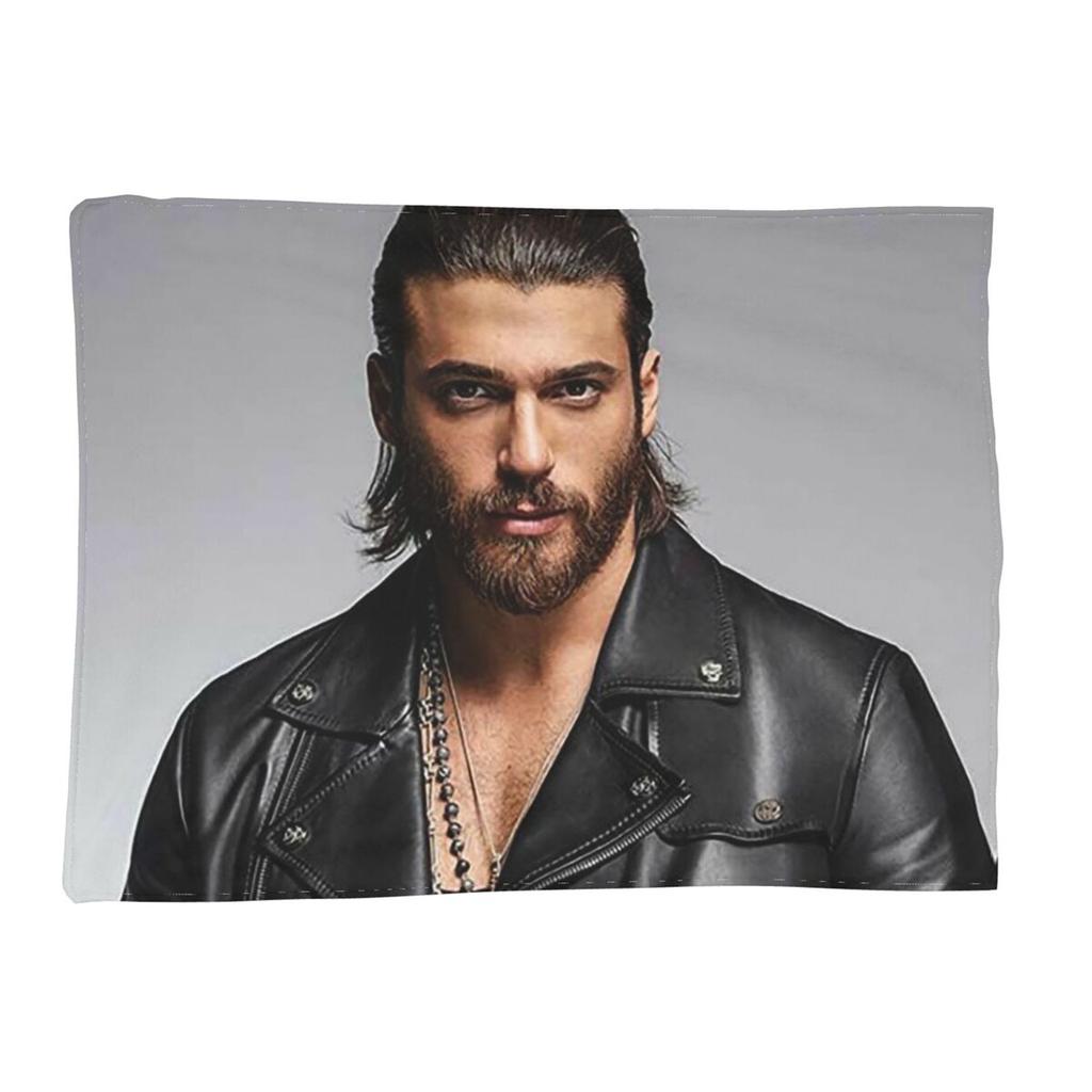 Coperta fotografica attore Can Yaman Morbida Calda Coperta in Flanella Biancheria da letto per Letto Soggiorno Picnic Viaggio Casa Divano