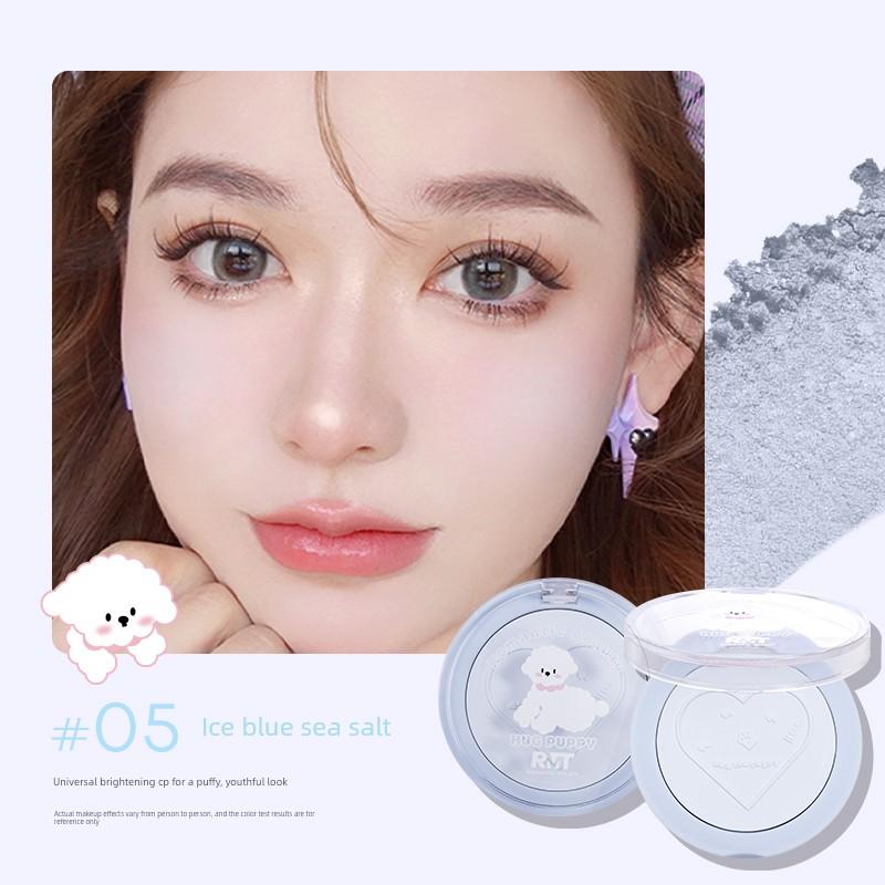Luo Xiaoman Single-Color Blush Contouring Capybara Expansion Color Shrinking Natural Matte Fine Shimmer Blush Blue Blush Purple Highlighter