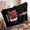 Cristiano Ronaldo Personalized Fleece Blanket With Football Logo, Custom Name Text Soft Warm Home Throw Blanket