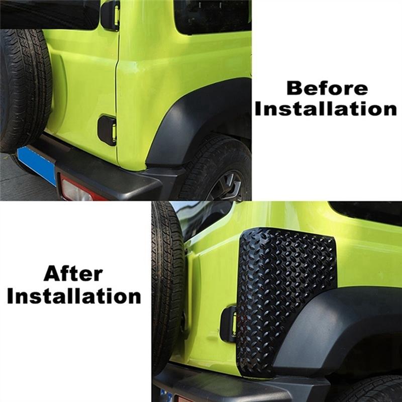 4 Stück/Set Vordere Hintere Kotflügel Heckklappe Winkel Schutzfolie Abdeckung für Suzuki Jimny JB64 JB74 - Außenecken-Abdeckung
