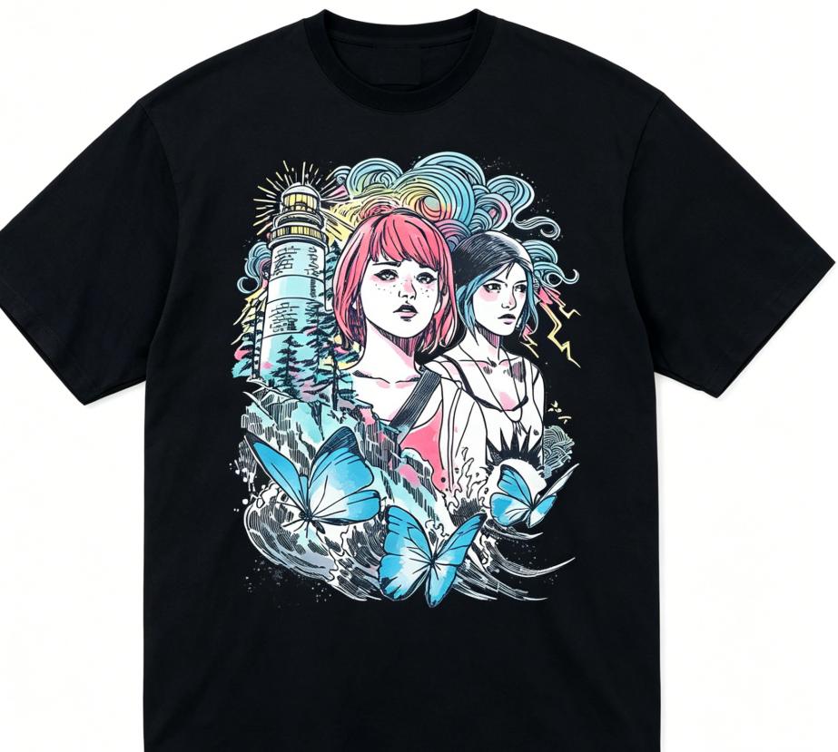 Life Is Strange Anime Lover T Shirt Year Round Clothing Personality Clothes Plus Size Unisex New Model Couples High Quality Soft