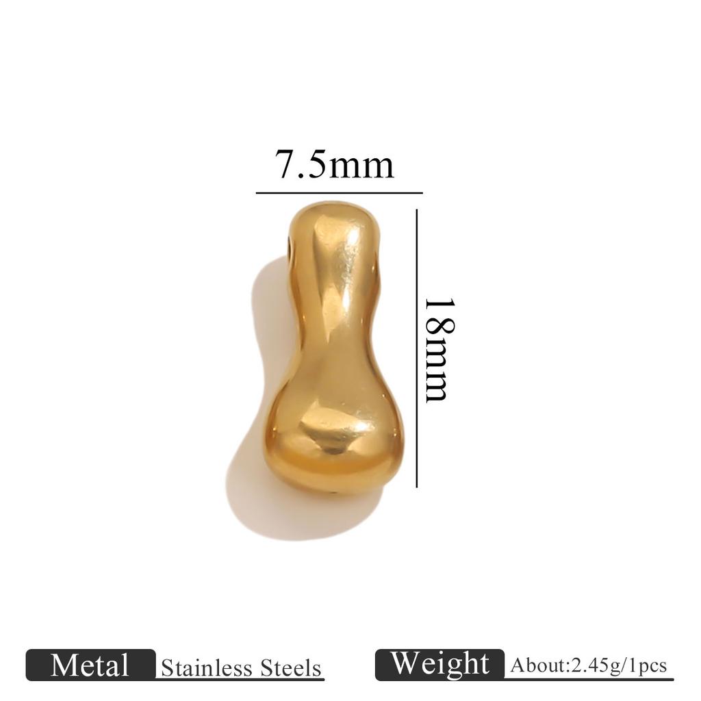 5 Stück Edelstahl 18K PVD-beschichtet A bis Z Englische Buchstaben Anhänger DIY Wasserdichter Schmuck Geschenk Handgefertigtes DIY Zubehör