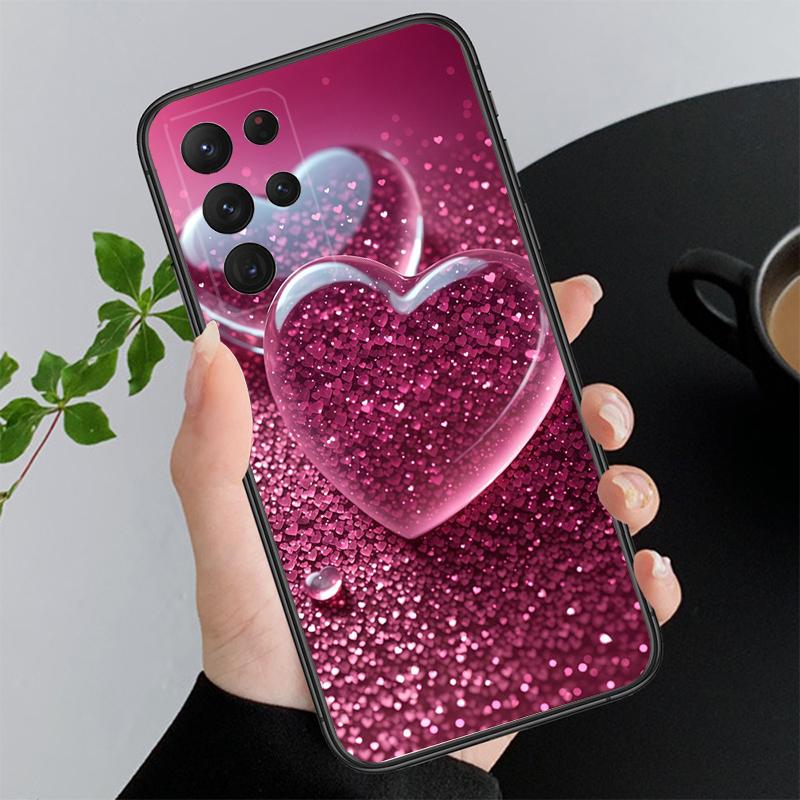 Handyhülle für Samsung A55 A16 A56 A36 A35 A15 A53 A54 A33 A34 A25 A05S A52 A52S A14 A26 A71 Liebe Rosa Herz