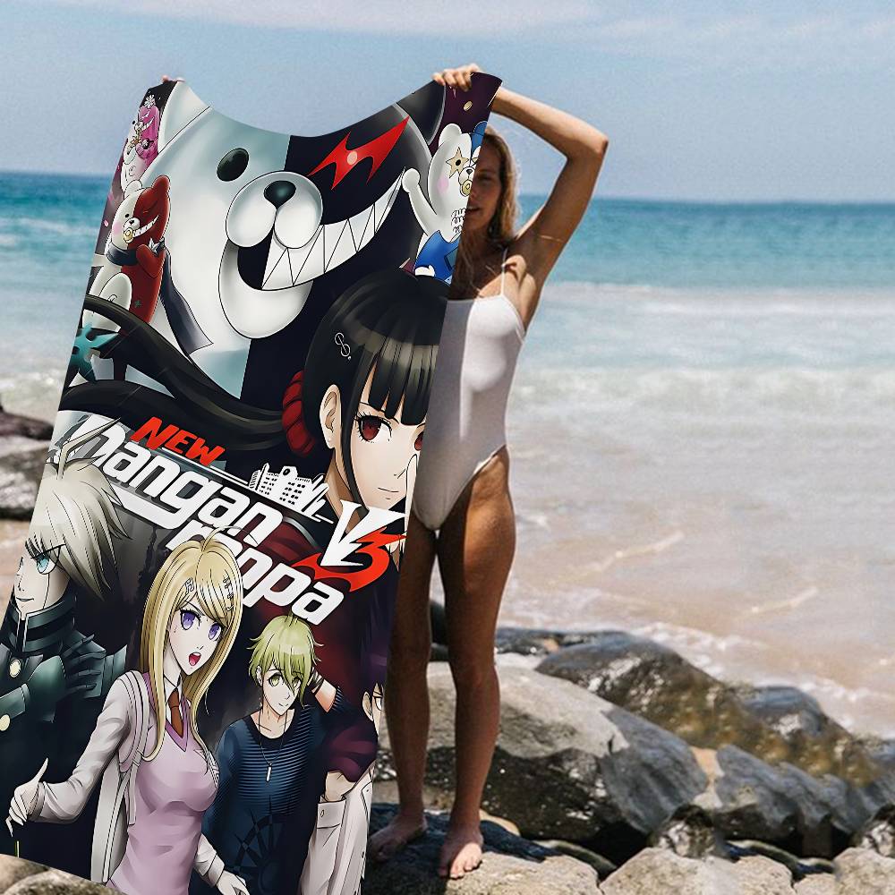 Classic Anime D-Danganronpa Microfiber Beach Towel Absorbent Quick dry Soft Yoga Swimming Resort Mountain Climbing Towel