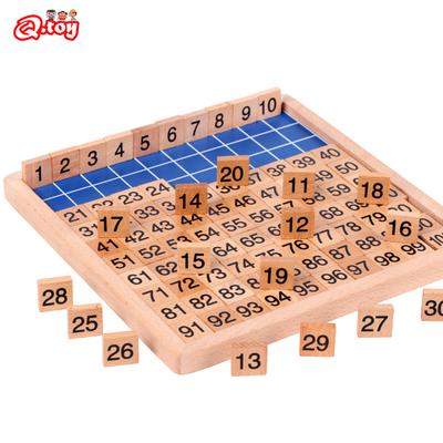 Montessori Pädagogisches Spielzeug Holz 100 Digitale Tafel Mathe Arithmetik Zählen Vorschule Lernspielzeug für Kinder Lehrmittel