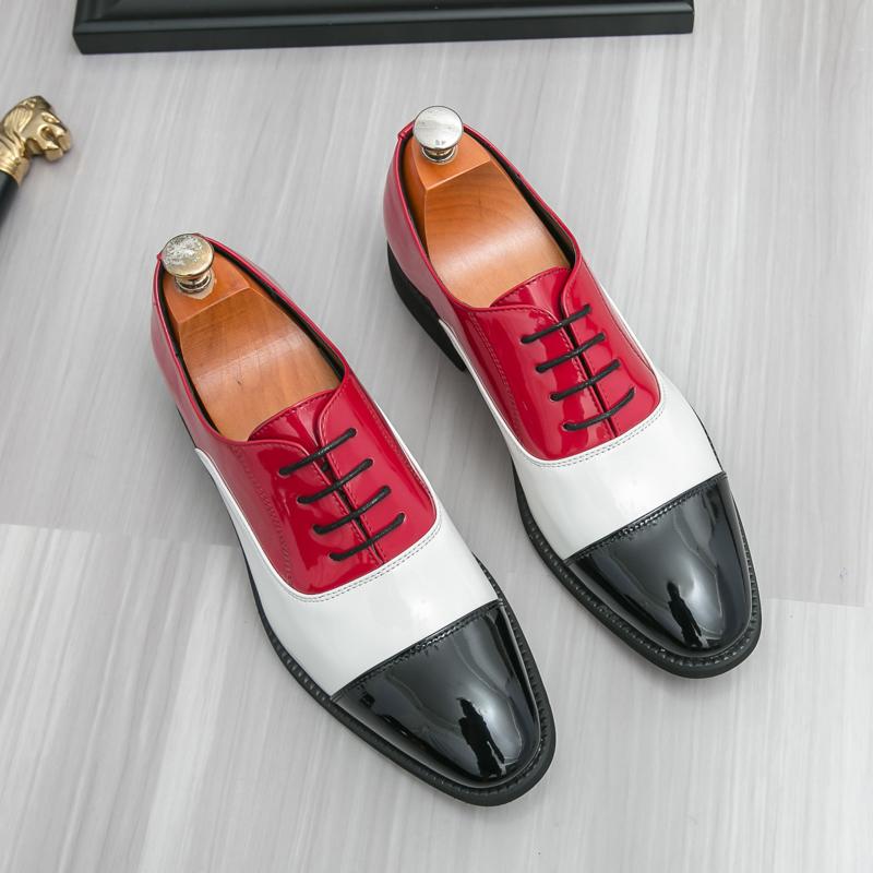 

Fashion New Men Fashionable Formal Shoes American Casual Comfortable Business Suit Brand Leather Shoes Gentleman s Shoes Men Sizes 38-46 46