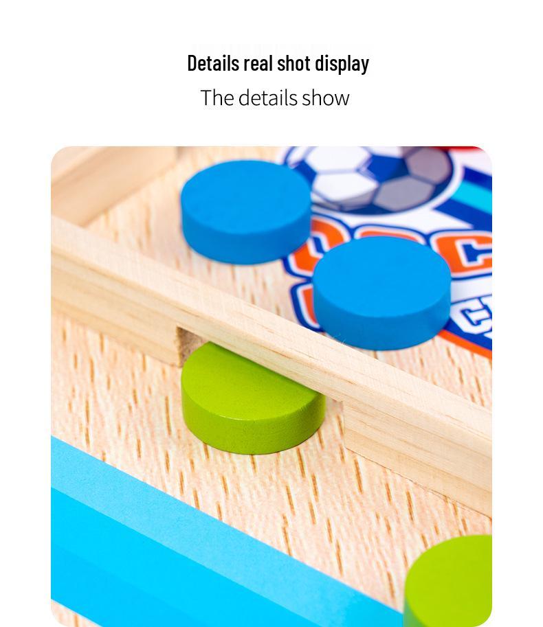 Holz 2-Spieler Bumper Schach & Ludo Interaktives Tischspiel für Eltern und Kinder