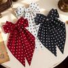 women's polka dot bow hair clips, fashionable cute hair accessories for the back of the head, suitable for afternoon tea, Mother