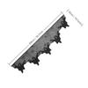 Sheer Fabric Spider Web Ghost Edge Tablecloth Gothic Style Black Lace Table Runner  Dining Table