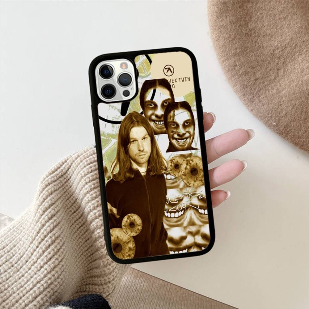

Musician A-Aphex T-Twin Phone Case For Iphone 16 15 14 13 12 11 Pro Max Plus Shockproof TPU+PC Hard Case iPhone 12 pro