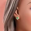 Light luxury 925 Sterling silver women's clasp earrings natural pear 4*5mm zambia emerald gemstones fine jewelry for party gifts