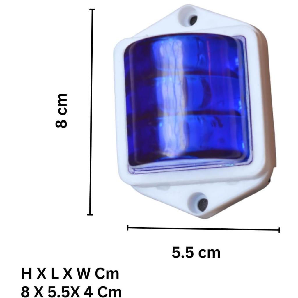 APSMOTIV 12V LED Clearance Lights Blue Color for Trucks Trailer RV Universal Fitment Outline Clearance Marker Light Set of 8 Pieces