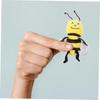 BESTonZON Weiche Bienen Handpuppe Für Kinder Stofftier Fingerpuppe Aus Plüschigem Material Pädagogisches Puppenspielzeug