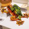 Realistic Frog Plush Toy for Kids Soft Stuffed Crawling Animal Cool Funny Home Decor Gift Creative Children's Playtime Companion