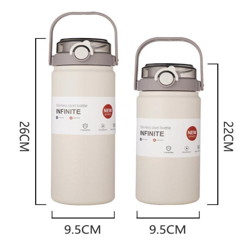 1000/1200Ml Stainless Steel Insulated Kettle With Straw, Vacuum Bottle For Office, Car, Travel, Camping & Holiday Gifts