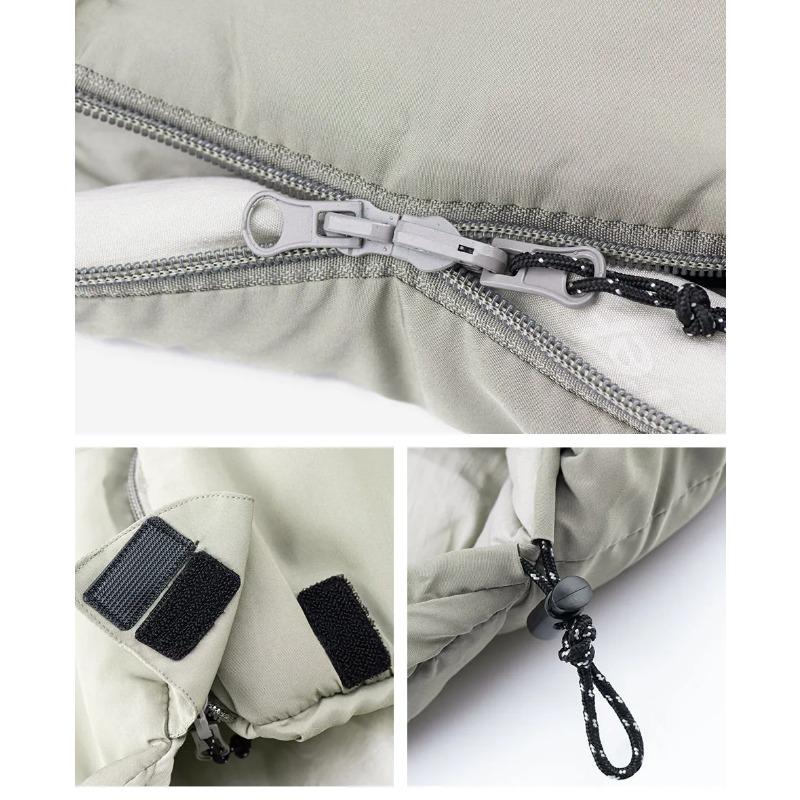 Outdoor Travel Dirty Double Sleeping Bag Camping Machine Washable Single Pair Portable Thickened  Lightweight Envelope with Hat Camping Sleeping Bag