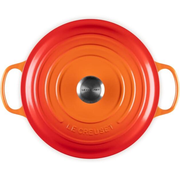 Жаровня Le Creuset Signature круглая 28 см духовка красная 6,7 л (21177280902430)