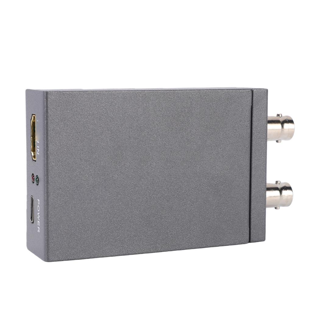 HD to SDI Converter 1080P 60Hz Dual SDI Output Adapter Supports 3G SDI HD SDI Auto Format Detection for Camera Home