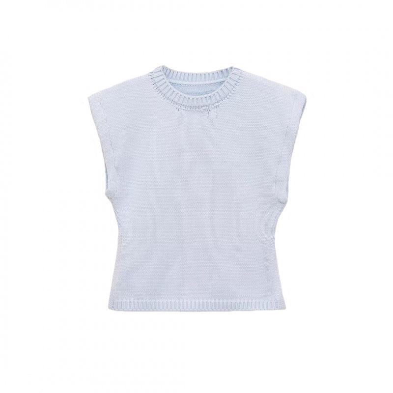 2026 Spring European & American Style Versatile Knit Shoulder Vest Small