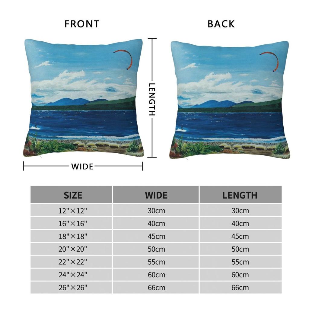 Nahuel Huapi Lake Square Pillowcase Polyester Linen Velvet Pattern Zip Decor Pillow Case Room Cushion Cover