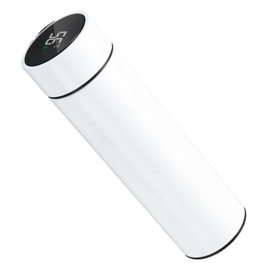 Yousheng Smart Thermal Mug with Temperature Display 500ML Stainless Steel Vacuum Insulated Bottle Tea Bag Filter Portable Travel Cup for Hot Cold
