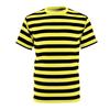 T-shirt Classica a Strisce alla Moda per Uomo Donna Personalità Colore a Contrasto Girocollo T-shirt Molteplici Opzioni di Colore Tee