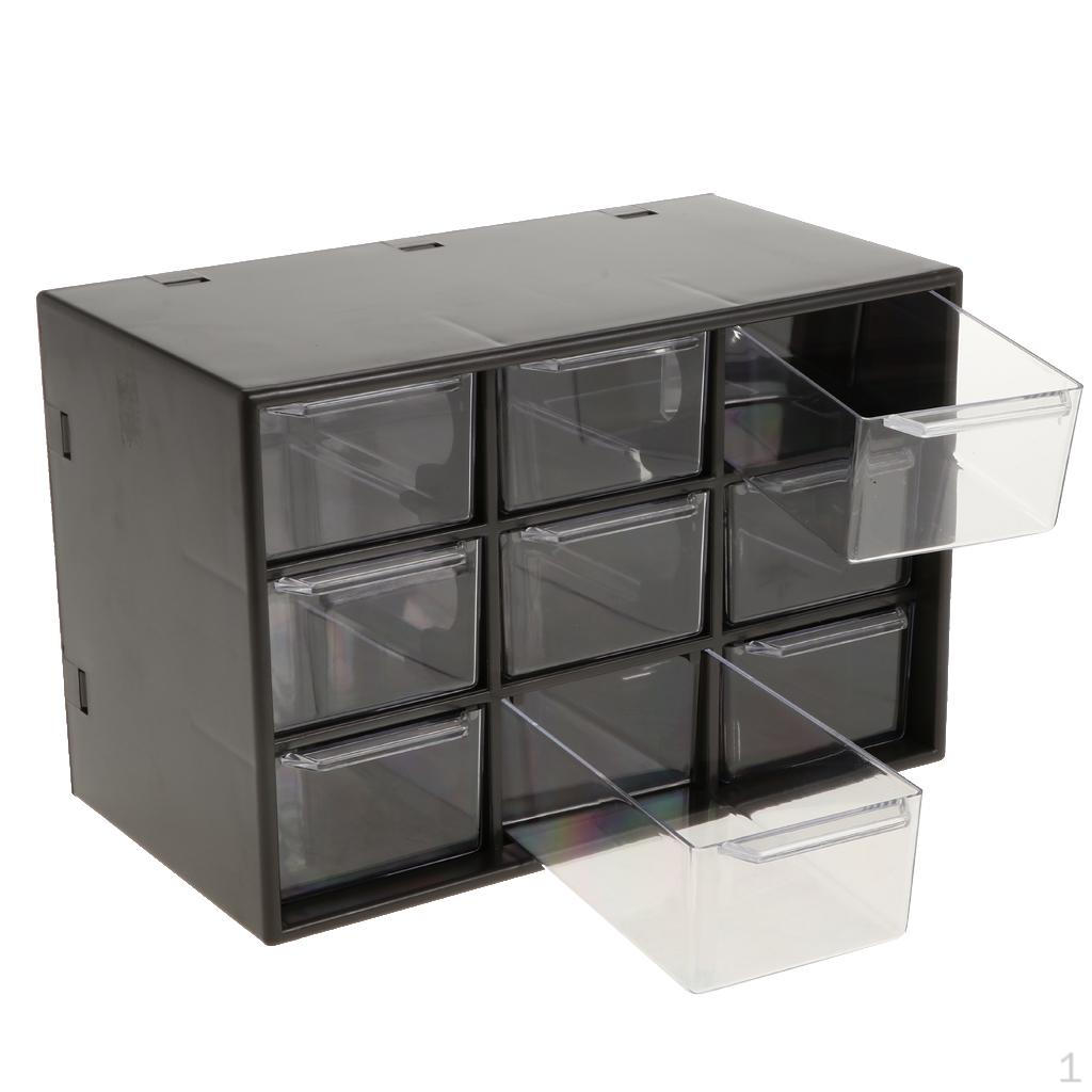 9 Drawer Mini Desk Storage /Home Organizer Plastic