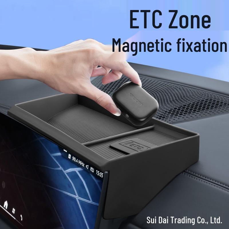 Silicone Storage Box for BMW X5 LX3 iX1 Center Console Screen - Fits New 3 & 5 Series With Decorative Features
