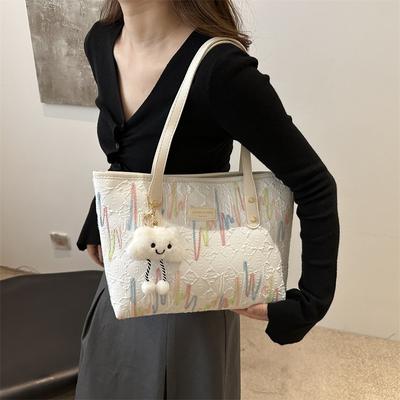 Fashionable Tote Bag, Korean Trendy Sweet Single-shoulder Bag for Ladies, Casual Commuting Versatile Handbag
