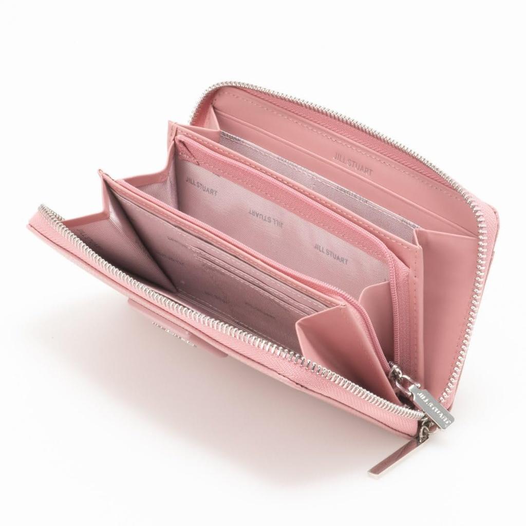 JILL STUART Women's Melty Slim Round Fastener Long Wallet JSLW4BT1 Pink