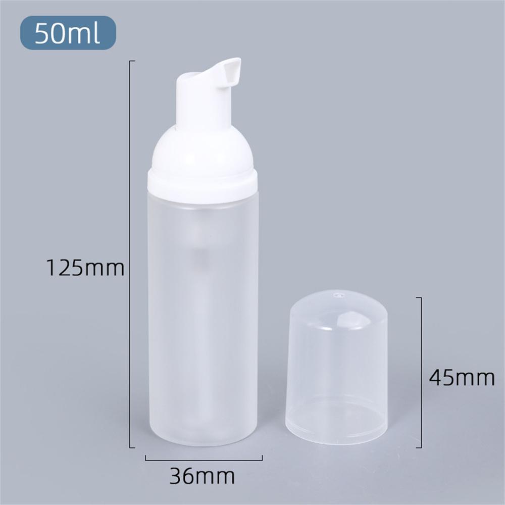 50ml Plastic Foam Pump Bottle Refillable Empty Cosmetic Container Cleanser Soap Shampoo Foaming Bottles Makeup Travel Bottle