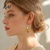 Unique Novelty Garlic Duck Earrings 1 Pair Funny Earrings, Garlic/Banana Dangle Drop for Women, Cute Acrylic Animal Jewelry Gifts Daily Wear