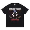 T-shirt Stampata System Of A Down Vintage Anni '90 Metal Rock Oversize Manica Corta Unisex Unisex Unisex Streetwear Casual Top Estivo