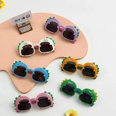 Summer Children Cute Dinosaur Cartoon Sunglasses Outdoor Sun Protection Sun Eyeglasses Baby Shade Glasses Kid Eyewear Sunglasses