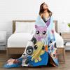 Warm Soft Blanket Camping Littlest Pet Shop Throw Blanket  Flannel Bedspread For Outdoor Novelty Sofa Bed Cover