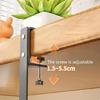 Adjustable Length Under Desk Wire Management Rack Easy Installation Desktop Cable Shelf for Electronics and Power Strips