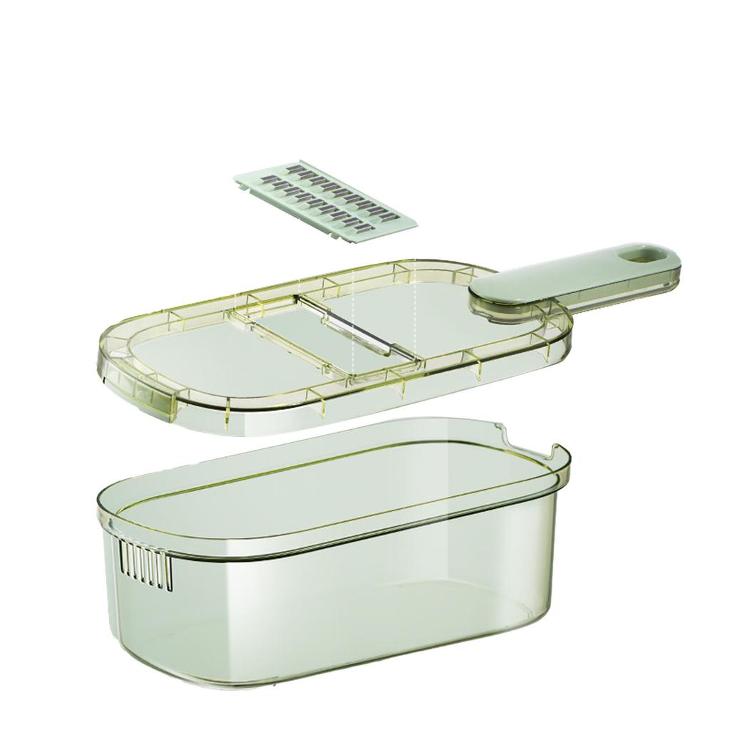 Vegetable Cutter Vegetable Slicers 304 Stainless Steel Transparent Food Chopper for Potato 3 Blades