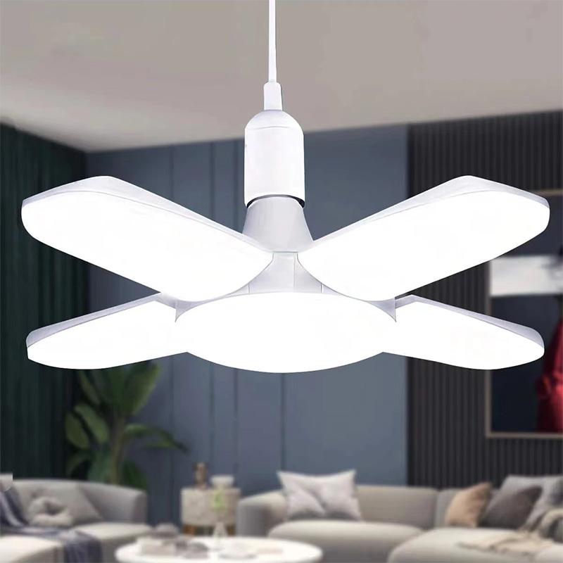 LED iling Light Bright Industrial Lighting Deformable Foldable 85-265V E26/27 Lamp Home Fan Blade Bulb For Garage Warehouse