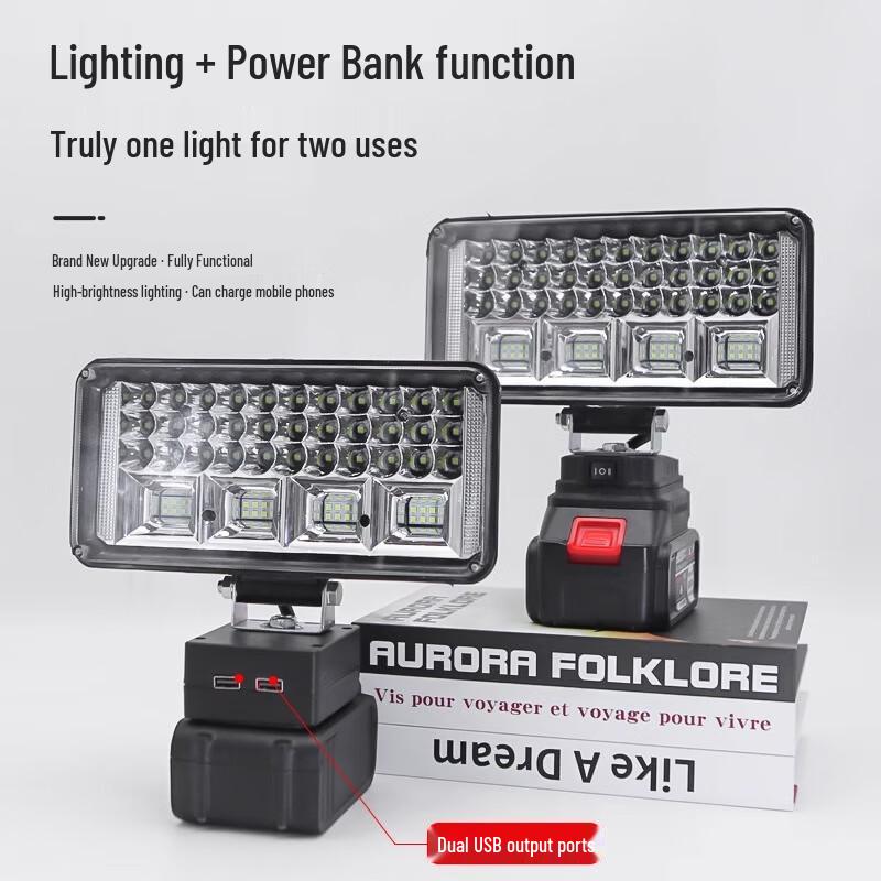 Portable Work Light with Battery Adapter