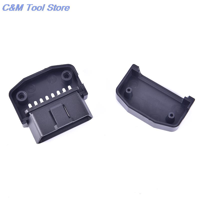 OBD2 L Type 16 Pin Sockets Connector Plug Met Shell En Schroef Man Auto Connector Kabel Draad