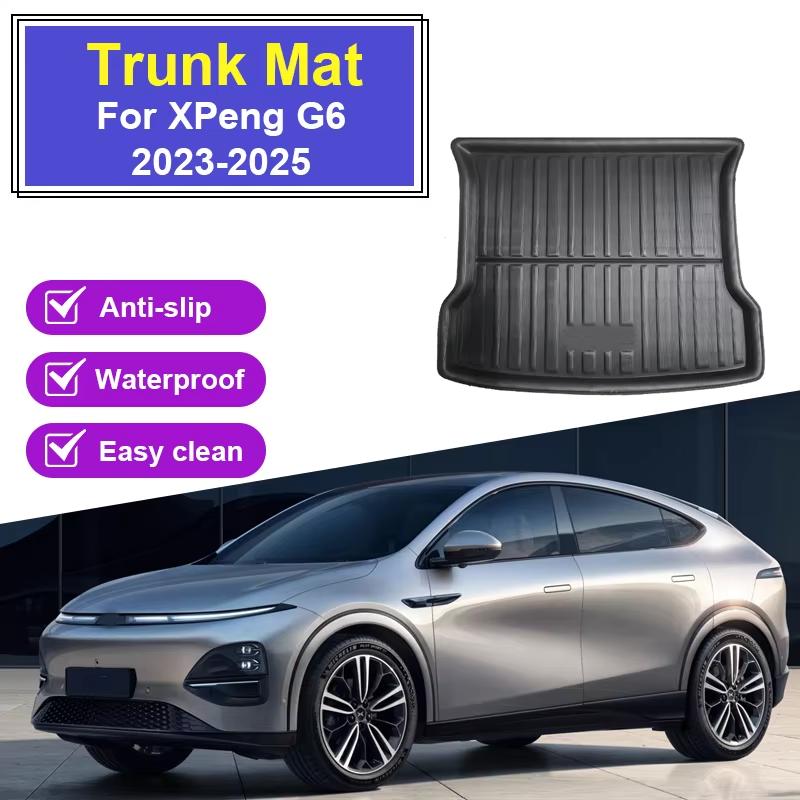 Car Rear Trunk Mat EVA For XPeng G6 2023 2024 2025 Anti-slip Mats Cargo Trunk Boot Tray Floor Rug Parts Auto Accessories