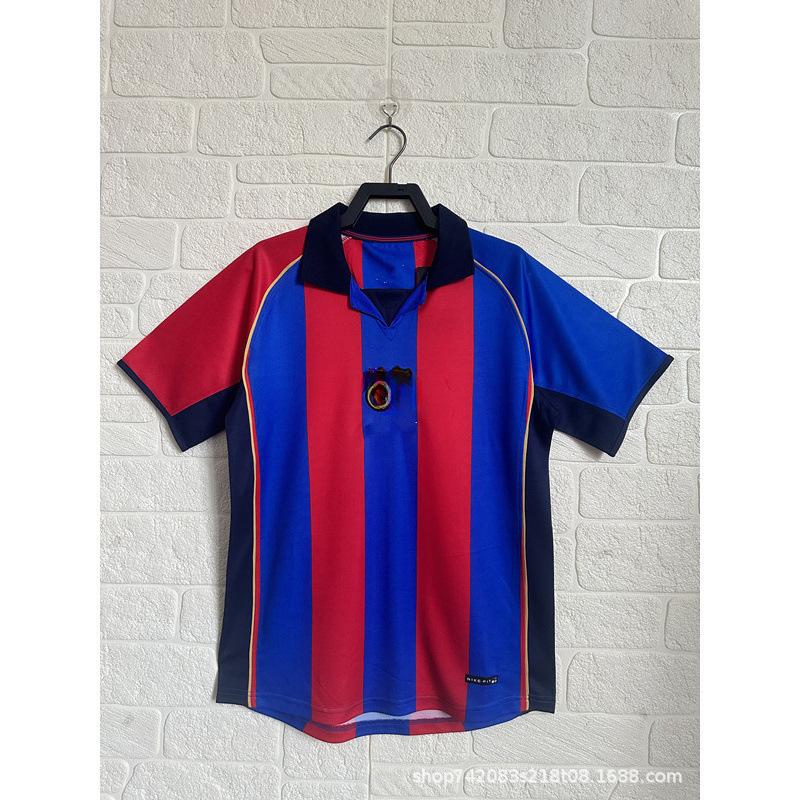 Retro nostalgic jersey AC Royal M Portugal Netherlands Juventus Italy Barcelona short-sleeved retro football jersey S