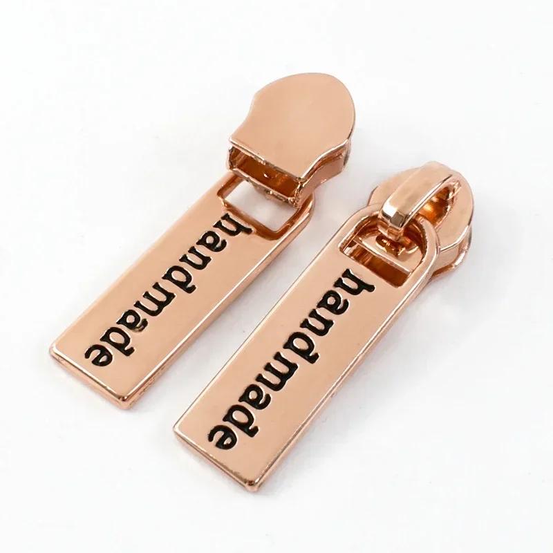 5/10/20Pcs Meetee 5# Zipper Puller for Nylon Zip Tapes Repair Garment Bag Zips Sliders Head DIY Zippers Pull Sewing Accessories